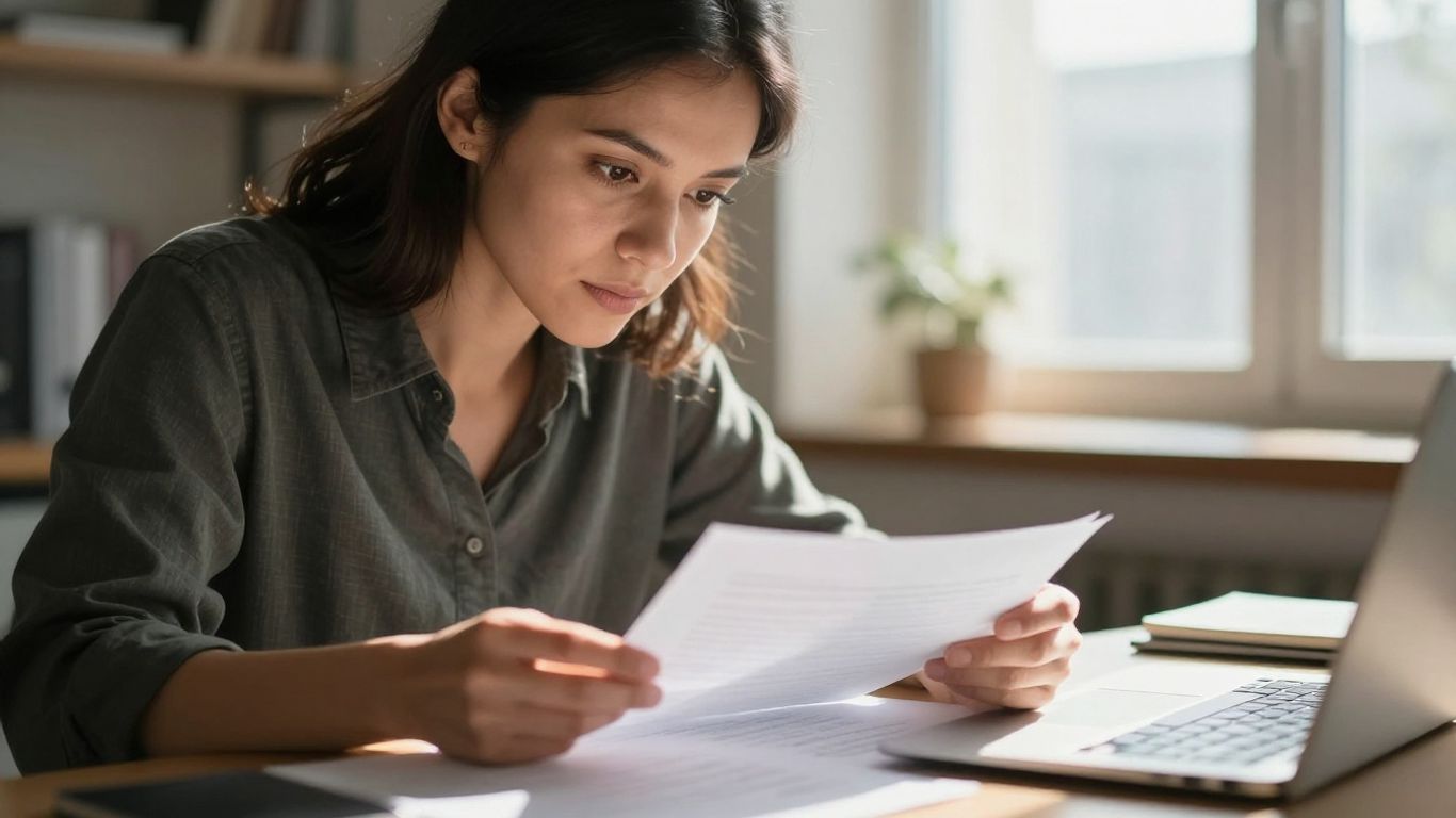 Éducateur spécialisé travaillant sur ses documents.
